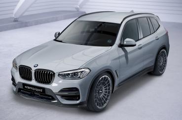 CSR Frontspoiler | Cup-Spoilerlippe mit ABE für BMW X3 G01 CSL581-L schwarz matt (Lackierung erforderlich)
