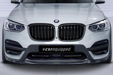 CSR Frontspoiler | Cup-Spoilerlippe mit ABE für BMW X3 G01 CSL581-L schwarz matt (Lackierung erforderlich)
