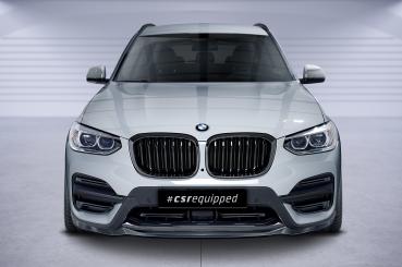 CSR Frontspoiler | Cup-Spoilerlippe mit ABE für BMW X3 G01 CSL581-L schwarz matt (Lackierung erforderlich)