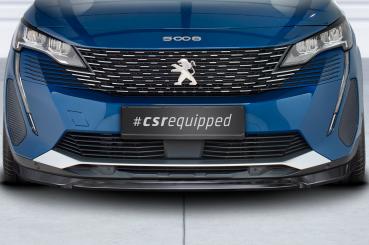 CSR Frontspoiler | Cup-Spoilerlippe mit ABE für Peugeot 5008 (2.Gen) CSL582-L schwarz matt (Lackierung erforderlich)