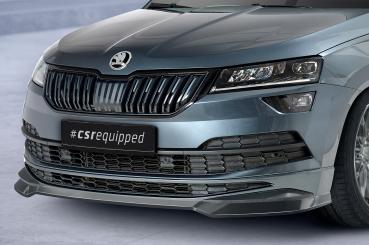 CSR Frontspoiler | Cup-Spoilerlippe mit ABE für Skoda Karoq SportLine CSL583-G Glossy schwarz Hochglanz (keine Lackierung erforderlich)