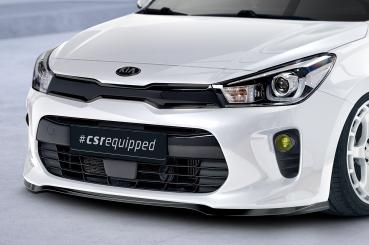 CSR Frontspoiler | Cup-Spoilerlippe mit ABE für Kia Rio 4 (YB) CSL585-M Carbon Look matt strukturiert (keine Lackierung erforderlich)