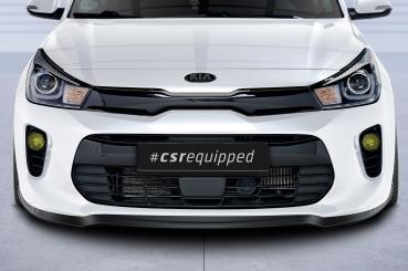 CSR Frontspoiler | Cup-Spoilerlippe mit ABE für Kia Rio 4 (YB) CSL585-M Carbon Look matt strukturiert (keine Lackierung erforderlich)