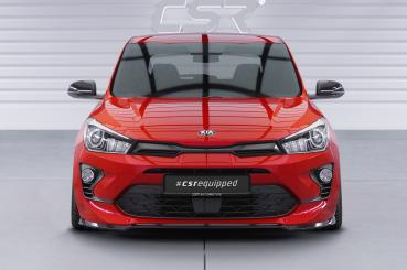 CSR Frontspoiler | Cup-Spoilerlippe mit ABE für Kia Rio 4 (YB) Facelift CSL586-L schwarz matt (Lackierung erforderlich)