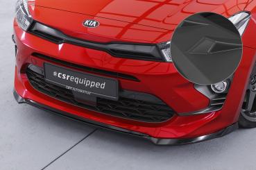 CSR Frontspoiler | Cup-Spoilerlippe mit ABE für Kia Rio 4 (YB) Facelift CSL586-L schwarz matt (Lackierung erforderlich)
