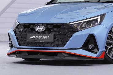 CSR Frontspoiler | Cup-Spoilerlippe mit ABE für Hyundai I20 (BC3) N / N-Line CSL588-L schwarz matt (Lackierung erforderlich)