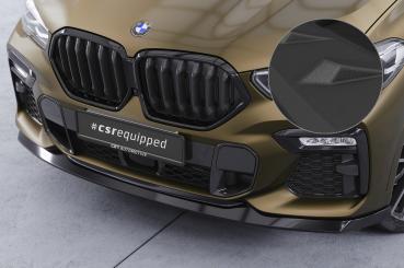 CSR Frontspoiler | Cup-Spoilerlippe mit ABE für BMW X6 (G06) M-Paket / M50i CSL589-S schwarz matt strukturiert (keine Lackierung erforderlich)