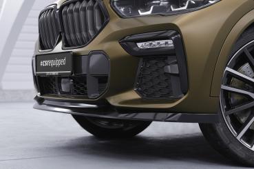CSR Frontspoiler | Cup-Spoilerlippe mit ABE für BMW X6 (G06) M-Paket / M50i CSL589-L schwarz matt (Lackierung erforderlich)