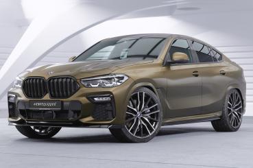 CSR Frontspoiler | Cup-Spoilerlippe mit ABE für BMW X6 (G06) M-Paket / M50i CSL589-L schwarz matt (Lackierung erforderlich)