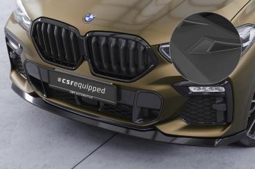 CSR Frontspoiler | Cup-Spoilerlippe mit ABE für BMW X6 (G06) M-Paket / M50i CSL589-L schwarz matt (Lackierung erforderlich)