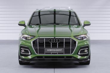CSR Frontspoiler | Cup-Spoilerlippe mit ABE für Audi Q5 (FY/FYT) CSL590-L schwarz matt (Lackierung erforderlich)