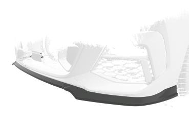 CSR Frontspoiler | Cup-Spoilerlippe mit ABE für BMW 2er (F44) M-Sport / M235 CSL593-L schwarz matt (Lackierung erforderlich)