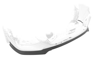 CSR Frontspoiler | Cup-Spoilerlippe mit ABE für BMW 2er (F44) M-Sport / M235 CSL593-L schwarz matt (Lackierung erforderlich)
