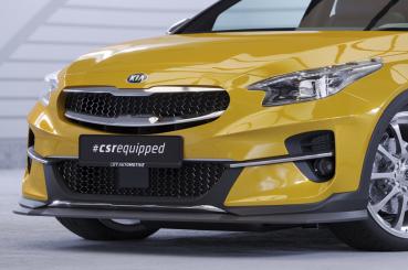 CSR Frontspoiler | Cup-Spoilerlippe mit ABE für Kia XCeed CSL595-G Glossy schwarz glänzend (keine Lackierung erforderlich)