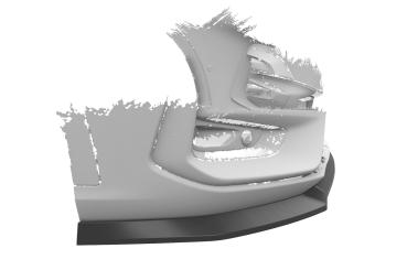 CSR Frontspoiler | Cup-Spoilerlippe mit ABE für Ford Kuga 3 ST-Line / ST-Line X CSL596-L schwarz matt (Lackierung erforderlich)
