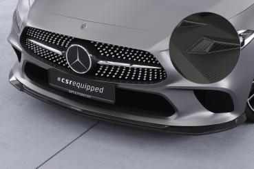 CSR Frontspoiler | Cup-Spoilerlippe mit ABE für Mercedes-Benz CLS (C257) CSL599-M Carbon Look matt strukturiert (keine Lackierung erforderlich)