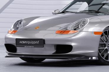 CSR Frontspoiler | Cup-Spoilerlippe mit ABE für Porsche 986 Boxster CSL600-L Lackierung erforderlich (schwarz matt)