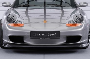 CSR Frontspoiler | Cup-Spoilerlippe mit ABE für Porsche 986 Boxster CSL600-L Lackierung erforderlich (schwarz matt)