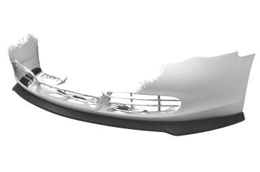 CSR Frontspoiler | Cup-Spoilerlippe mit ABE für Porsche 986 Boxster CSL600-L Lackierung erforderlich (schwarz matt)