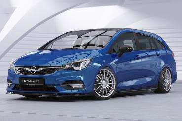 CSR Frontspoiler | Cup-Spoilerlippe mit ABE für Opel Astra K CSL601-L schwarz matt (Lackierung erforderlich)