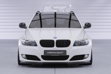 CSR Frontspoiler | Cup-Spoilerlippe mit ABE für BMW 3er E90/ E91 LCI CSL602-S Strukturiert schwarz matt (keine Lackierung erforderlich)