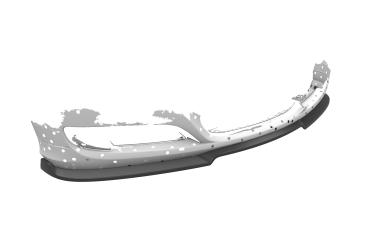 CSR Frontspoiler | Cup-Spoilerlippe mit ABE für BMW 3er E90/ E91 LCI CSL602-S Strukturiert schwarz matt (keine Lackierung erforderlich)