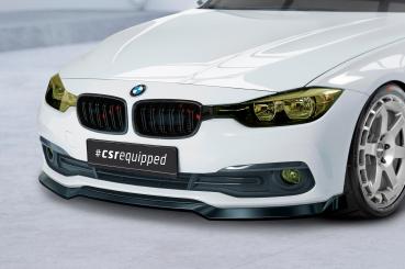 CSR Frontspoiler | Cup-Spoilerlippe mit ABE für BMW 3er F30/F31 LCI CSL604-M Carbon Look matt strukturiert (keine Lackierung erforderlich)