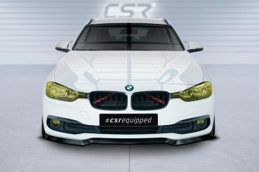 CSR Frontspoiler | Cup-Spoilerlippe mit ABE für BMW 3er F30/F31 LCI CSL604-M Carbon Look matt strukturiert (keine Lackierung erforderlich)