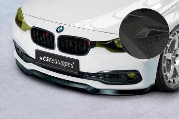 CSR Frontspoiler | Cup-Spoilerlippe mit ABE für BMW 3er F30/F31 LCI CSL604-M Carbon Look matt strukturiert (keine Lackierung erforderlich)