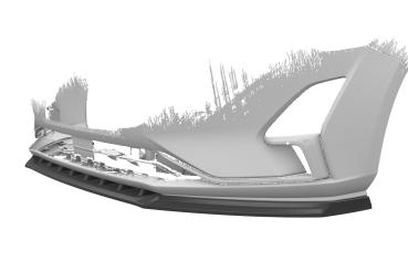 CSR Frontspoiler | Cup-Spoilerlippe mit ABE für Ford Focus MK4 Turnier CSL606-L schwarz matt (Lackierung erforderlich)