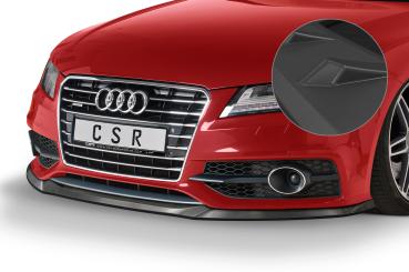 CSR Frontspoiler | Cup-Spoilerlippe mit ABE für Audi A7 S-Line / S7 C7 (Typ 4G) CSL607-L Lackierung erforderlich (schwarz matt)