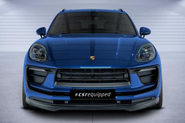 CSR Frontspoiler | Cup-Spoilerlippe mit ABE für Porsche Macan CSL608-L schwarz matt (Lackierung erforderlich)