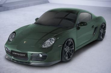 CSR Frontspoiler | Cup-Spoilerlippe mit ABE für Porsche 987c Cayman CSL609-M Carbon Look matt strukturiert (keine Lackierung erforderlich)