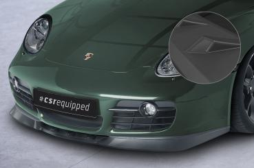 CSR Frontspoiler | Cup-Spoilerlippe mit ABE für Porsche 987c Cayman CSL609-L schwarz matt (Lackierung erforderlich)