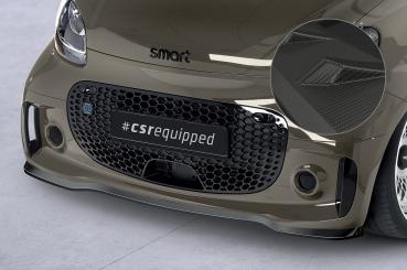 CSR Frontspoiler | Cup-Spoilerlippe mit ABE für Smart EQ fortwo (fortwo 453) CSL610-M Carbon Look matt strukturiert (keine Lackierung erforderlich)