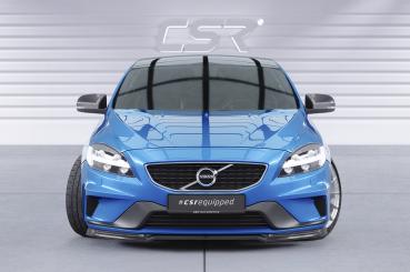 CSR Frontspoiler | Cup-Spoilerlippe mit ABE für Volvo V40 R-Design CSL611-G Glossy schwarz Hochglanz (keine Lackierung erforderlich)