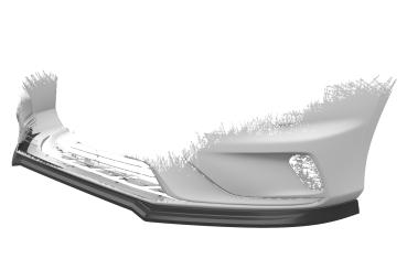 CSR Frontspoiler | Cup-Spoilerlippe mit ABE für Volvo V40 R-Design CSL611-G Glossy schwarz Hochglanz (keine Lackierung erforderlich)