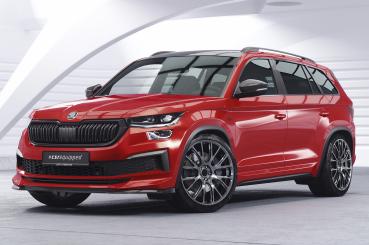 CSR Frontspoiler | Cup-Spoilerlippe mit ABE für Skoda Kodiaq CSL614-L schwarz matt (Lackierung erforderlich)