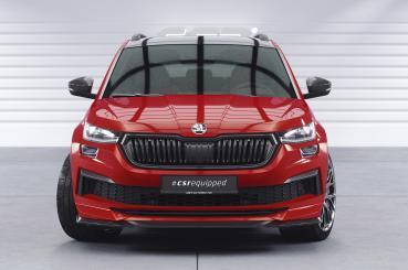 CSR Frontspoiler | Cup-Spoilerlippe mit ABE für Skoda Kodiaq CSL614-L schwarz matt (Lackierung erforderlich)