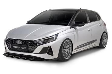 CSR Frontspoiler | Cup-Spoilerlippe mit ABE für Hyundai i20 (BC3) CSL615-G Glossy schwarz Hochglanz (keine Lackierung erforderlich)