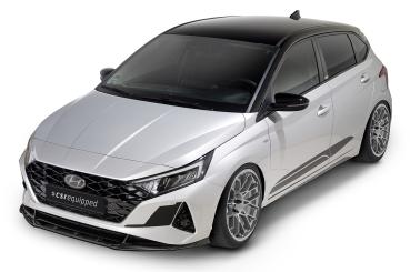 CSR Frontspoiler | Cup-Spoilerlippe mit ABE für Hyundai i20 (BC3) CSL615-G Glossy schwarz Hochglanz (keine Lackierung erforderlich)