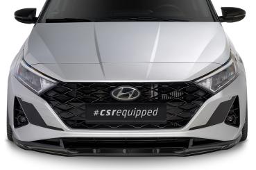 CSR Frontspoiler | Cup-Spoilerlippe mit ABE für Hyundai i20 (BC3) CSL615-G Glossy schwarz Hochglanz (keine Lackierung erforderlich)