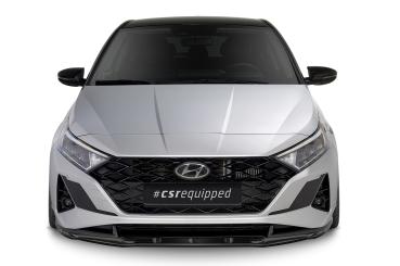 CSR Frontspoiler | Cup-Spoilerlippe mit ABE für Hyundai i20 (BC3) CSL615-G Glossy schwarz Hochglanz (keine Lackierung erforderlich)