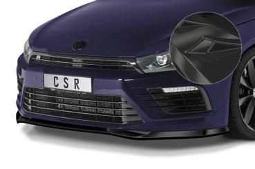 CSR Frontspoiler | Cup-Spoilerlippe mit ABE für VW Scirocco (Typ 13) R CSL617-C Carbon Look Hochglanz (keine Lackierung erforderlich)