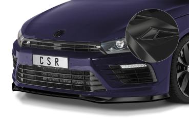 CSR Frontspoiler | Cup-Spoilerlippe mit ABE für VW Scirocco (Typ 13) R CSL617-G Glossy schwarz Hochglanz (keine Lackierung erforderlich)
