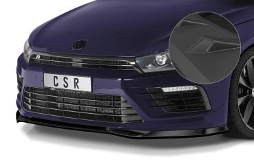 CSR Frontspoiler | Cup-Spoilerlippe mit ABE für VW Scirocco (Typ 13) R CSL617-L schwarz matt (Lackierung erforderlich)