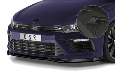 CSR Frontspoiler | Cup-Spoilerlippe mit ABE für VW Scirocco (Typ 13) R CSL617-M Carbon Look matt strukturiert (keine Lackierung erforderlich)