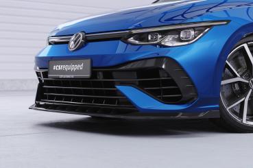 CSR Frontspoiler | Cup-Spoilerlippe mit ABE für VW Golf 8 (CD) R CSL618-L Lackierung erforderlich (schwarz matt)