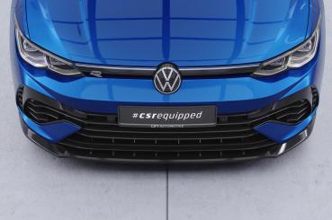 CSR Frontspoiler | Cup-Spoilerlippe mit ABE für VW Golf 8 (CD) R CSL618-L Lackierung erforderlich (schwarz matt)