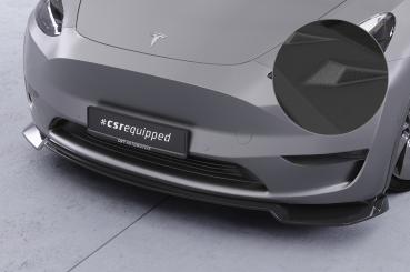 CSR Frontspoiler | Cup-Spoilerlippe mit ABE für Tesla Model Y CSL620-S Strukturiert schwarz matt (keine Lackierung erforderlich)